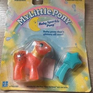 My Little Pony Baby Sparkle Pony - Starflower with Blue Star Brush